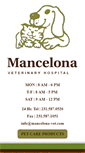 Mobile Screenshot of mancelona-vet.com
