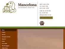 Tablet Screenshot of mancelona-vet.com